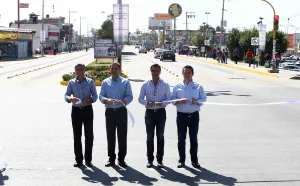 Inauguran RMV y Tony Gali modernización de 11 sur con concreto hidráulico