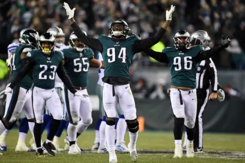 Eagles vence a Dallas 17-9 y se queda con la cima del esté en la conferencia nacional
