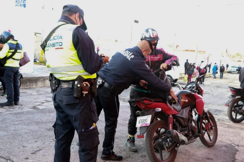 SSC asegura 62 motocicletas por falta de documentación