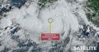Tormenta tropical John se dirige hacia Oaxaca; provocará lluvias y podría tocar tierra como huracán