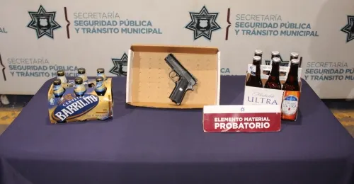 En acción oportuna, detuvo SSC de Puebla a hombre por robo a miscelánea