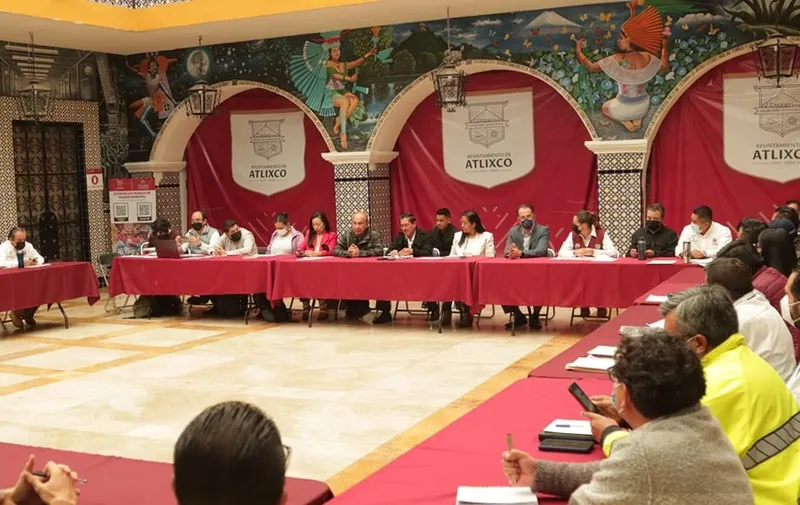 preparativos para el Huey Atlixcayotl.