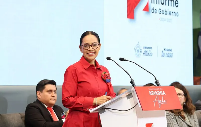Ariadna Ayala presenta su Segundo Informe: invierten 181.6 millones en obras en Atlixco