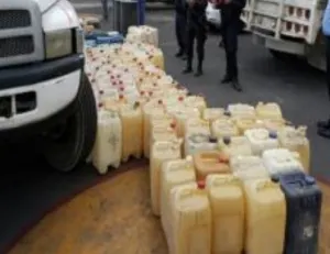 Con patrullaje aéreo se aseguraron vehículos para trasladar hidrocarburo