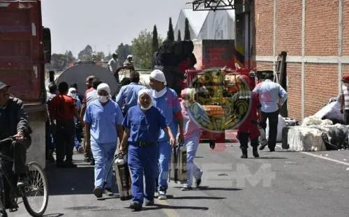 Se incendia empresa textil en Tlaxcala