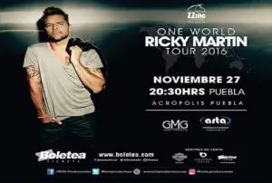 Hasta 4 mil pesos, boletos para show de Ricky Martin