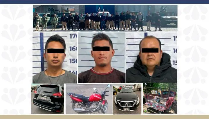 Vehiculos Recuperados Implicados Detenidos Tecamachalco