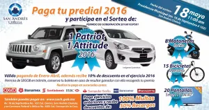 San Andrés Cholula realizará el Sorteo Predial