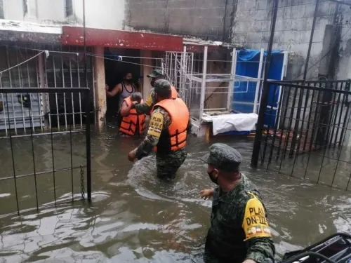 Alerta en Chiapas, Tabasco y Veracruz donde continuarán las fuertes lluvias