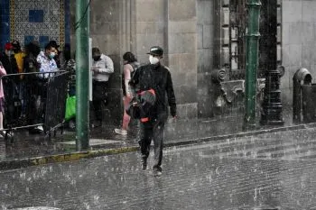Lluvias fuertes con descargas eléctricas, granizo y viento se esperan para hoy