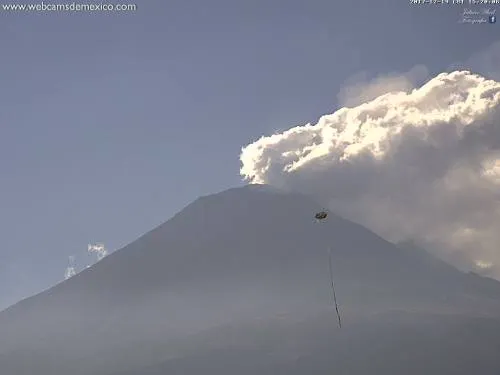 Actividad volcánica del Popocatépetl mantiene a Puebla en el semáforo amarillo fase 2