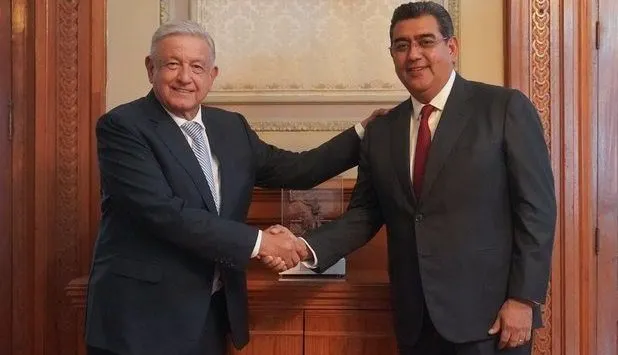 Andrés Manuel López Obrador y Sergio Salomón