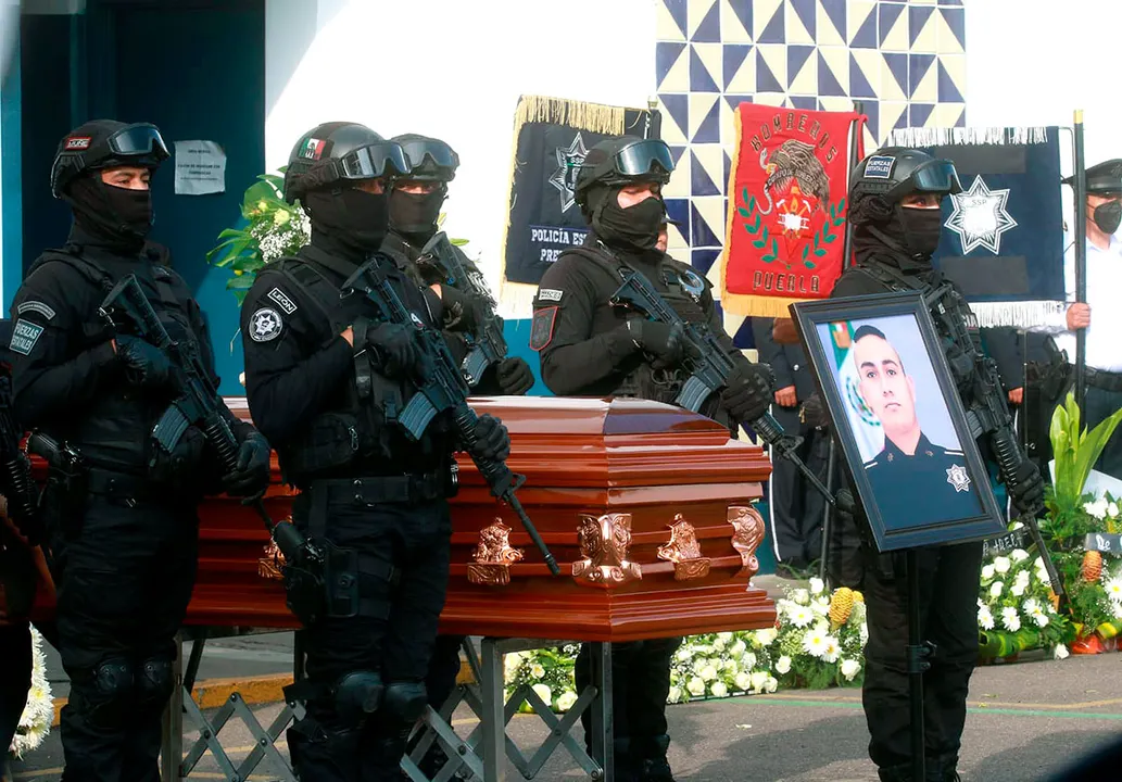 Homenaje Policia Estatal Caido Xoxtla