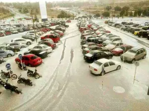 En 15 minutos, Zacatecas se cubrió de blanco por fuerte granizada