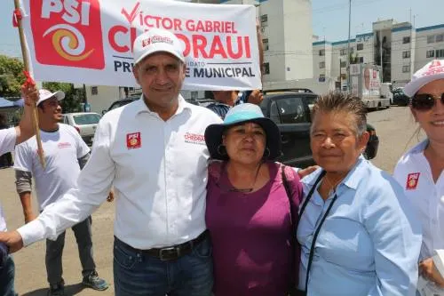 Seguridad, dignificación y servicios promete Víctor Gabriel Chedraui en la Rivera Anaya