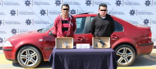Detiene SSPTM a dos probables asaltantes de cuentahabientes