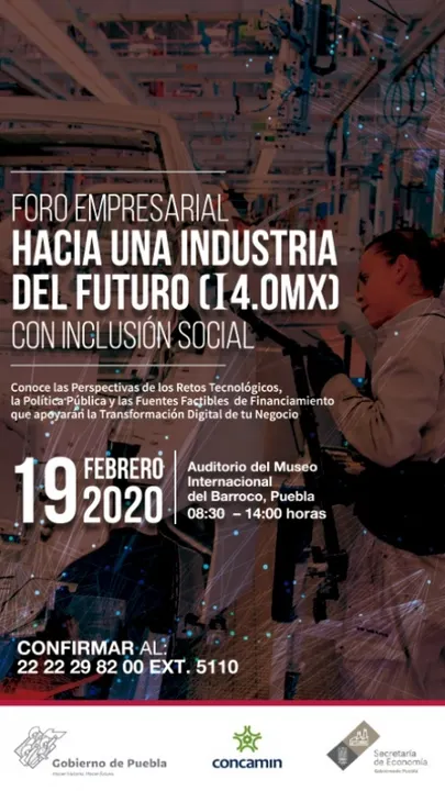 Puebla sede del foro hacia una industria del futuro