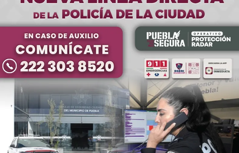 Lanza SSC nueva línea de auxilio directa de la Policía Municipal
