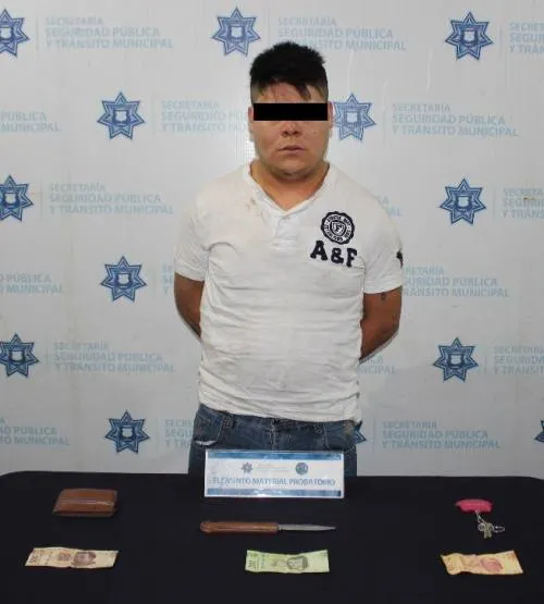 Detienen SSPTM, FGE y SSP a probable asaltante de tiendas departamentales