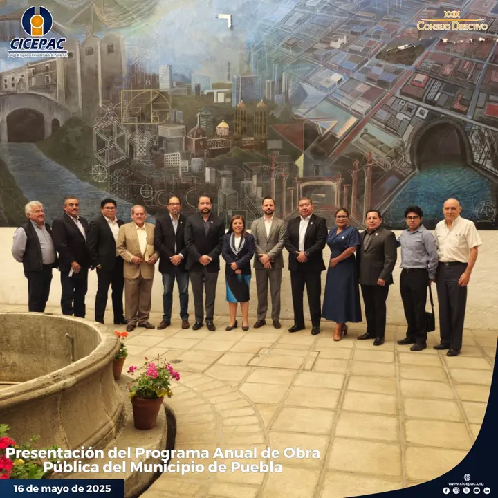 Presentan al Cicepac Programa Anual de Obra Pública del municipio de Puebla
