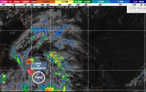 Reportan zona de inestabilidad en el Mar Caribe