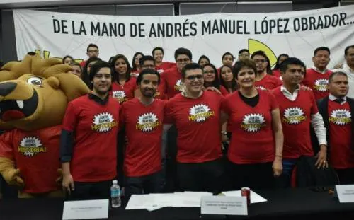 René Fujiwara, nieto de Elba Esther, encabeza “desbandada” de Nueva Alianza, se unen a AMLO