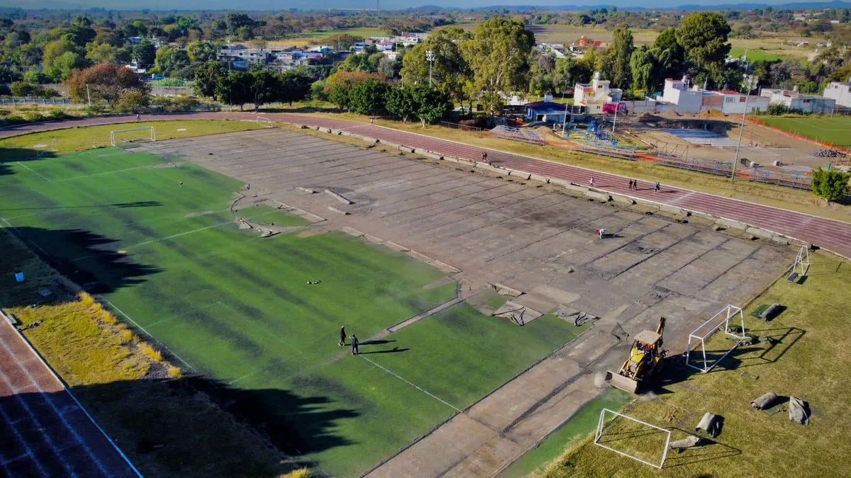 Atlixco Rehabilitacion Cancha Futbol Pista Atletismo