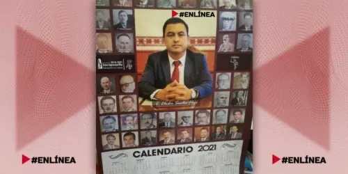 Presidente de Zacapoaxtla busca reelección y manda hacer calendarios con su foto