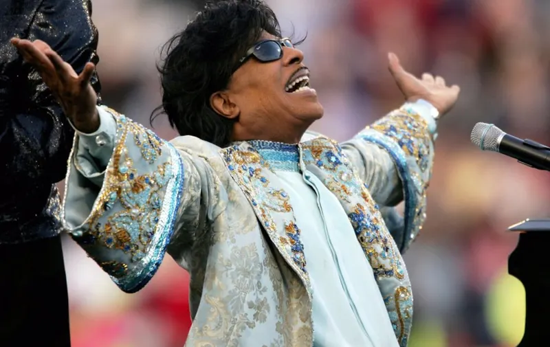 Little Richard, en un concierto en el intermedio de un partido de la NFL en Tennesse en 2004.