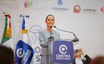 Claudia Sheinbaum presenta su visión de prosperidad compartida ante el sector privado de Nuevo León
