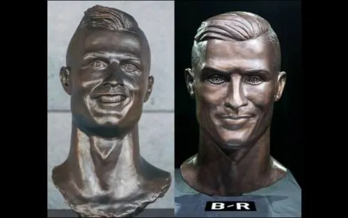 Escultor del busto de Cristiano Ronaldo realiza una nueva versión