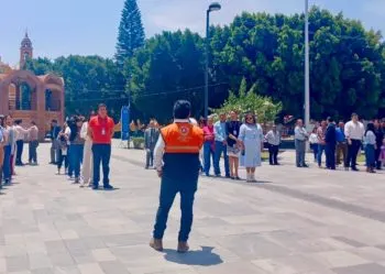 Se suma Ayuntamiento de San Andrés Cholula a Simulacro Nacional 2025