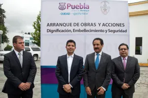 Inicia Ayto obras de Dignificación, Embellecimiento y Seguridad en el área de Salud de la BUAP