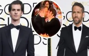 El beso de Ryan Reynolds y Andrew Garfield que causó furor en los Globos de Oro (Video)