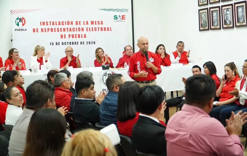PRI Puebla instala mesa electoral y advierte que no cederá votos al oficialismo