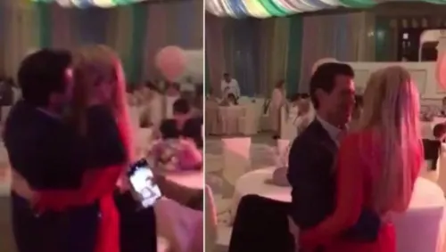 El beso que Peña Nieto le robó a Tania Ruiz a ritmo de cumbia
