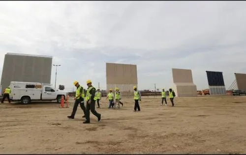 Prototipos de muro en San Diego superan pruebas militares