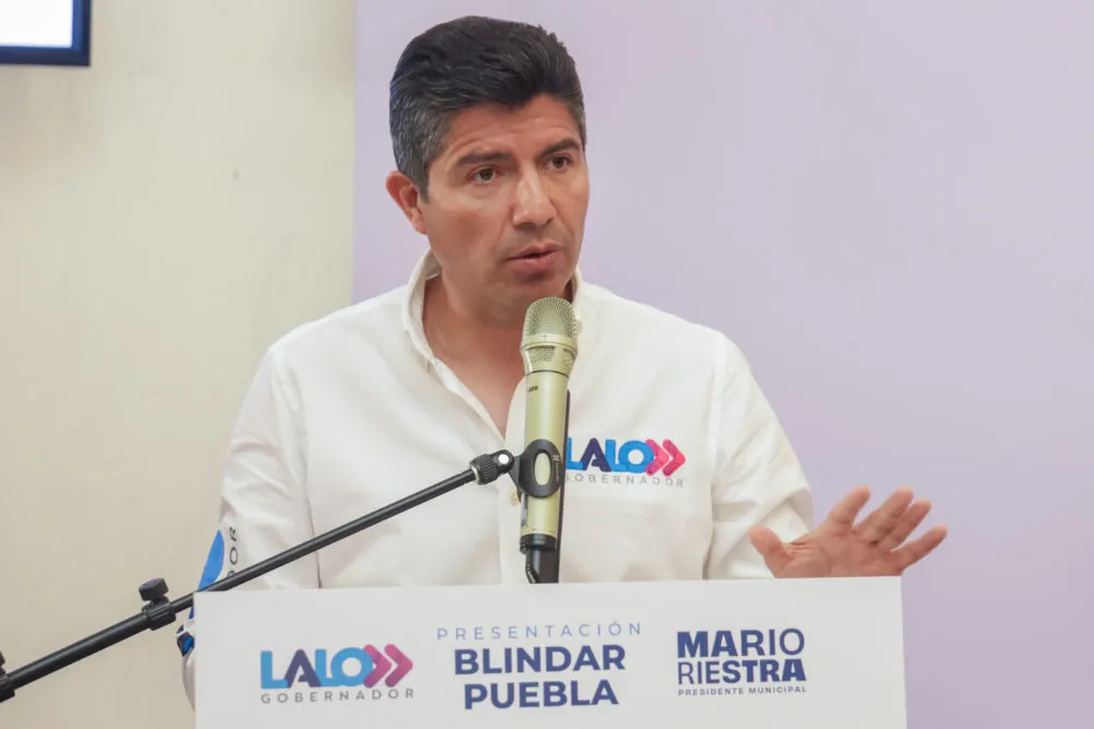 Reta Eduardo Rivera a Armenta responder sobre quién realizó más acciones en seguridad en Puebla