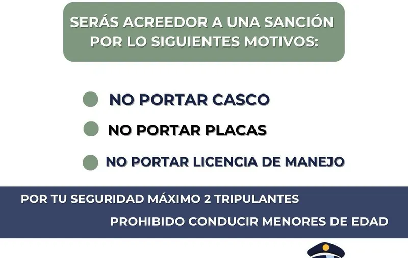 La SSP de San Martín Texmelucan a través de la Dirección de Tránsito, inicia el "Operativo moto segura" 