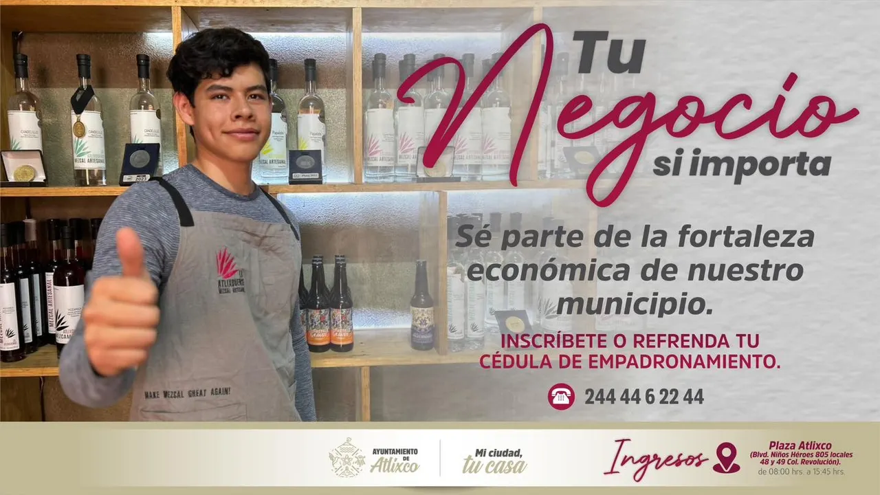 Atlixco Cedula Empadronamiento Comerciantes