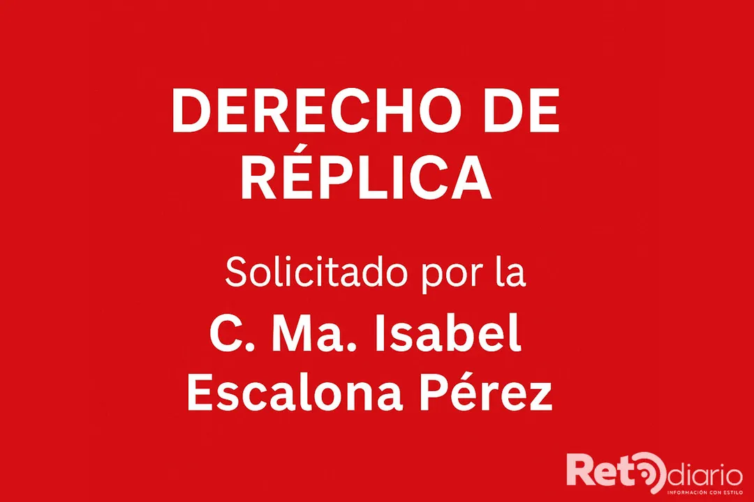 Derecho De Replica Reto Diario Maria Isabel Escalona