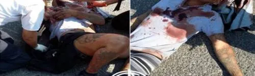 Golpean a dos hombres y una mujer