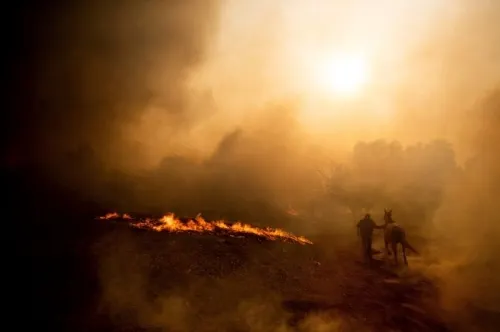 Nuevo incendio surge en el sur de California
