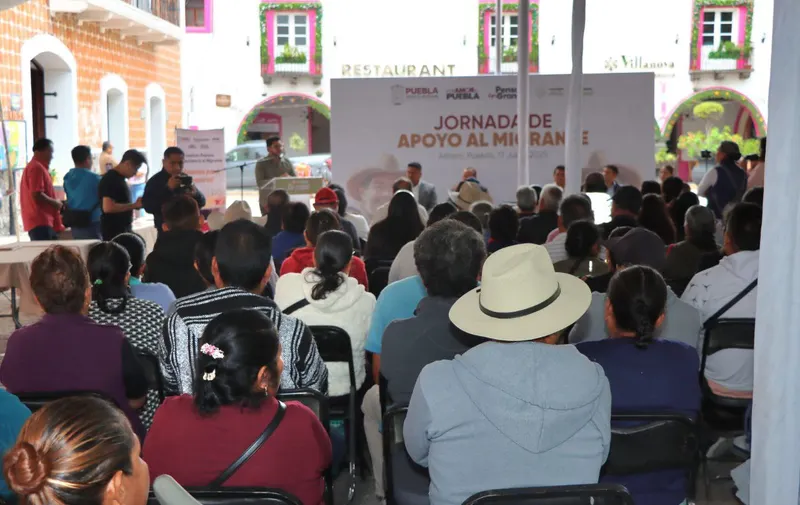 Ariadna Ayala y Gobierno de Puebla reafirman compromiso con la comunidad migrante