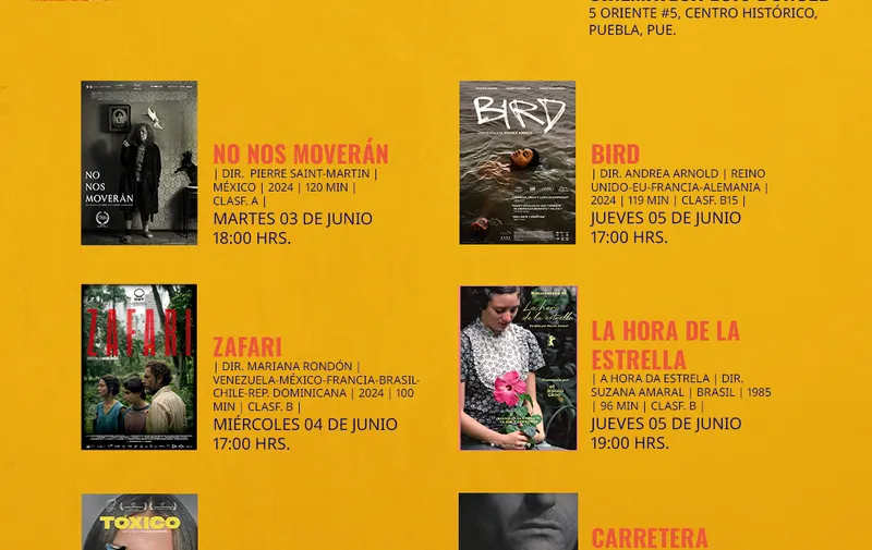 Puebla exhibirá Muestra Internacional de Cine de la Cineteca Nacional