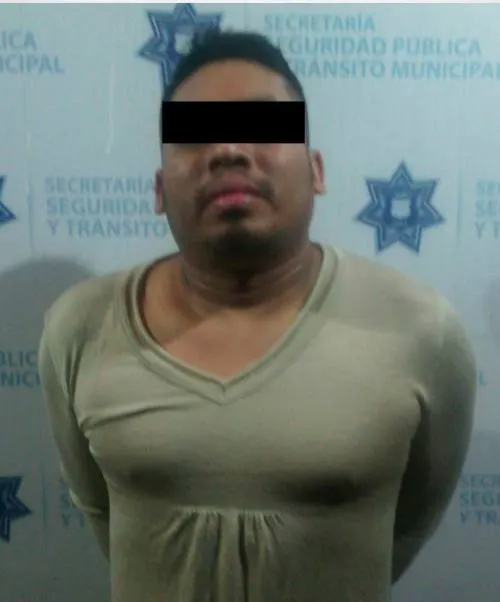 Detiene Seguridad Pública Municipal a hombre por robo en grado de tentativa