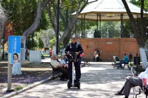 Equipa presidente de San Pedro a la Policía Turística