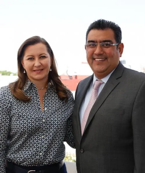Sostienen reunión de trabajo Martha Erika Alonso y el presidente electo de Tepeaca, Sergio Céspedes