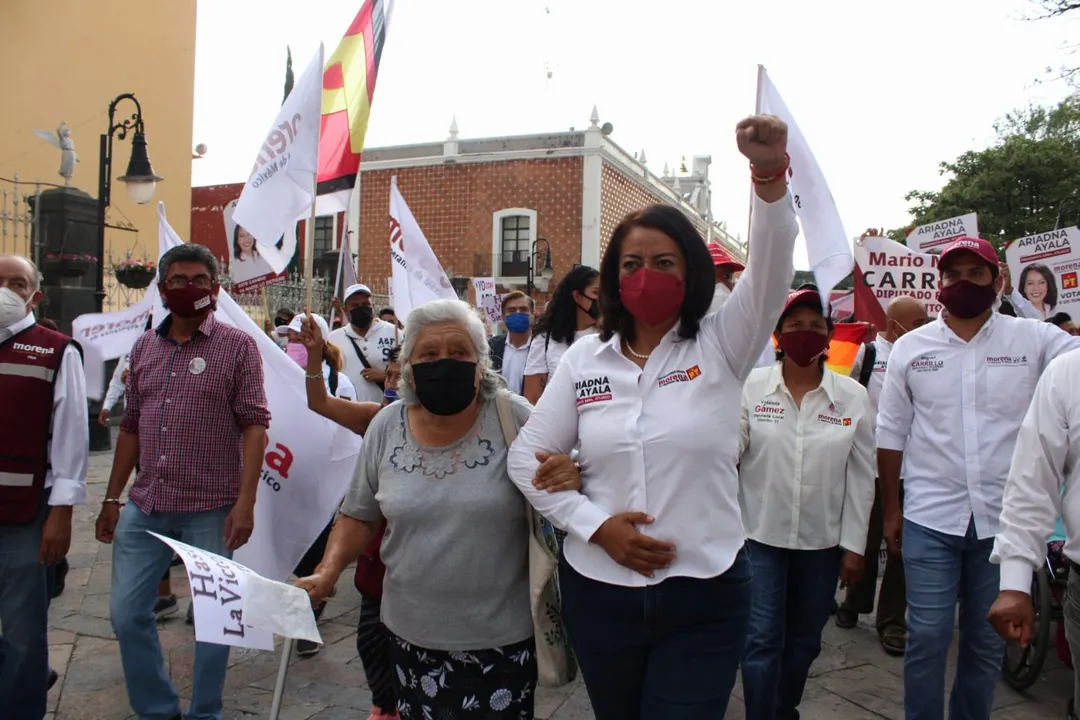 “Fuera los malos gobiernos, fuera Antorcha Campesina, quisieron doblarnos y estamos más fuertes que nunca”: Ariadna Ayala