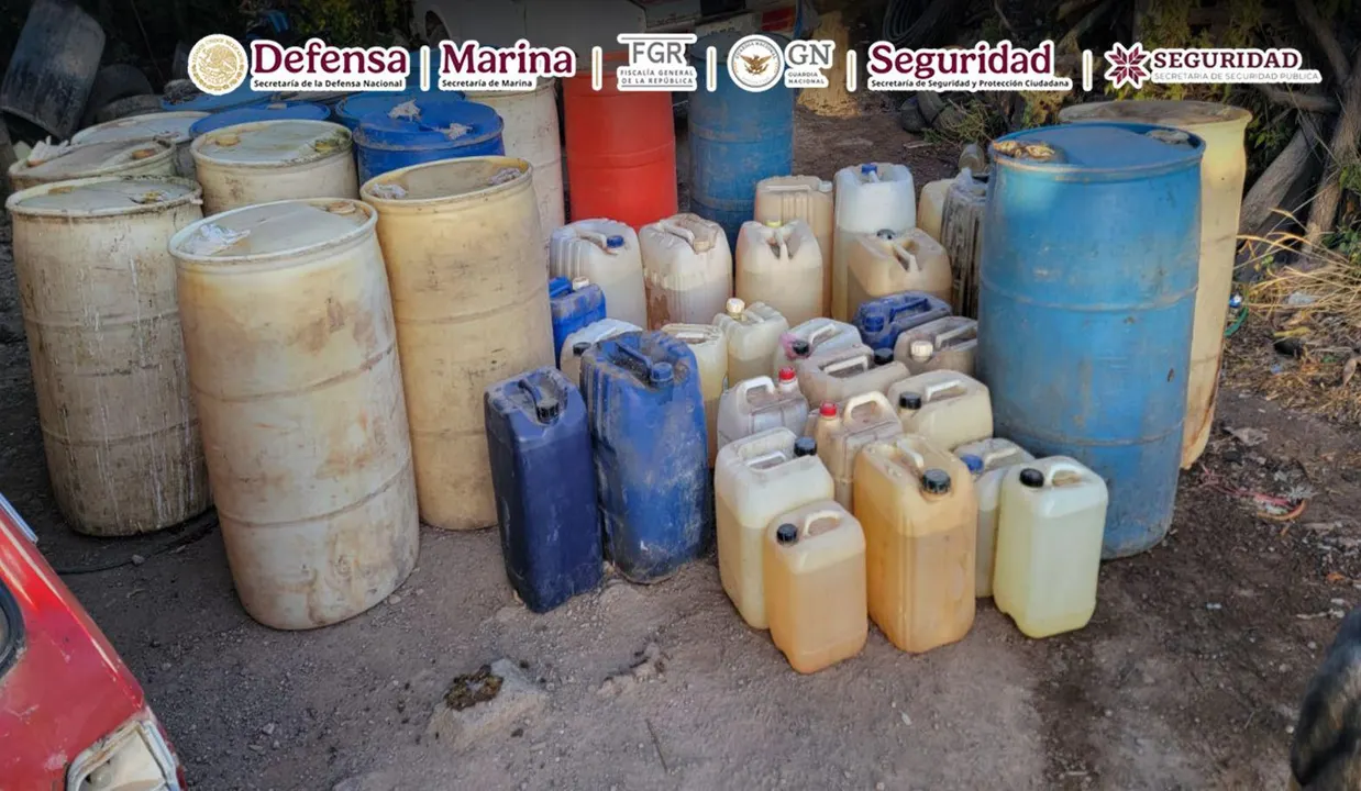 En Hidalgo, se ejecutaron seis órdenes de cateo en predios utilizados para almacenar hidrocarburo